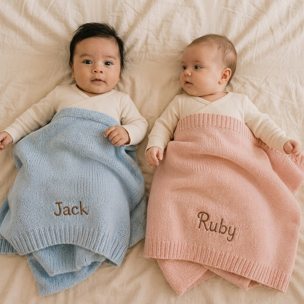 Evernest Personalized Baby Blanket