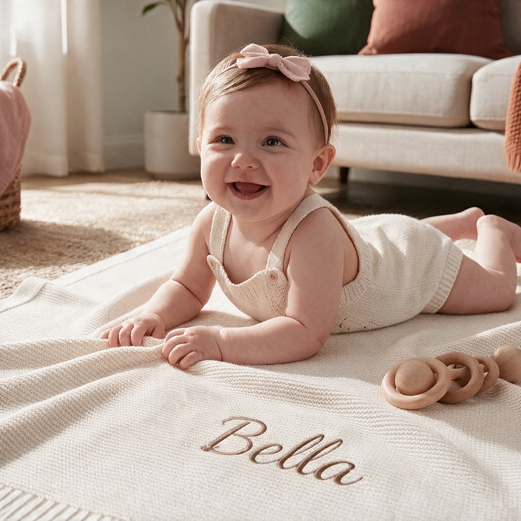 Evernest Personalized Baby Blanket