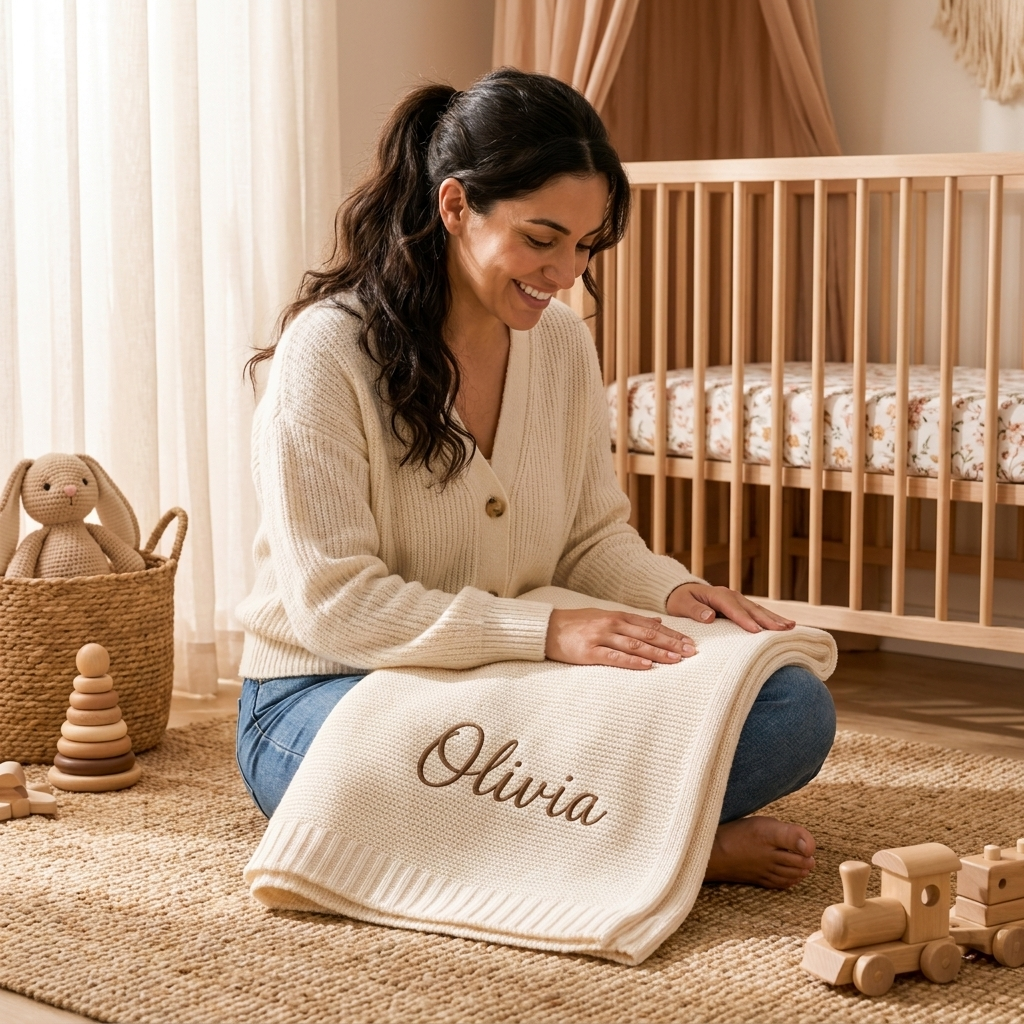 Evernest Personalized Baby Blanket